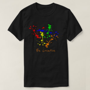 Seien Sie kreativ Paint splash abstrakte Kunst T-Shirt