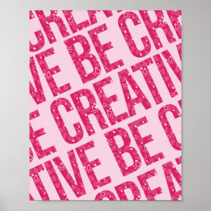Seien Sie kreative Muster Word Art Beispiele Muste Poster