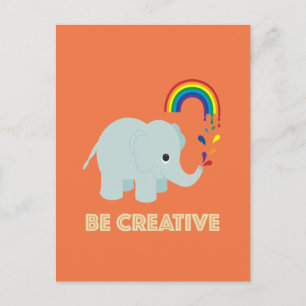 Seien Sie kreative Postkarte