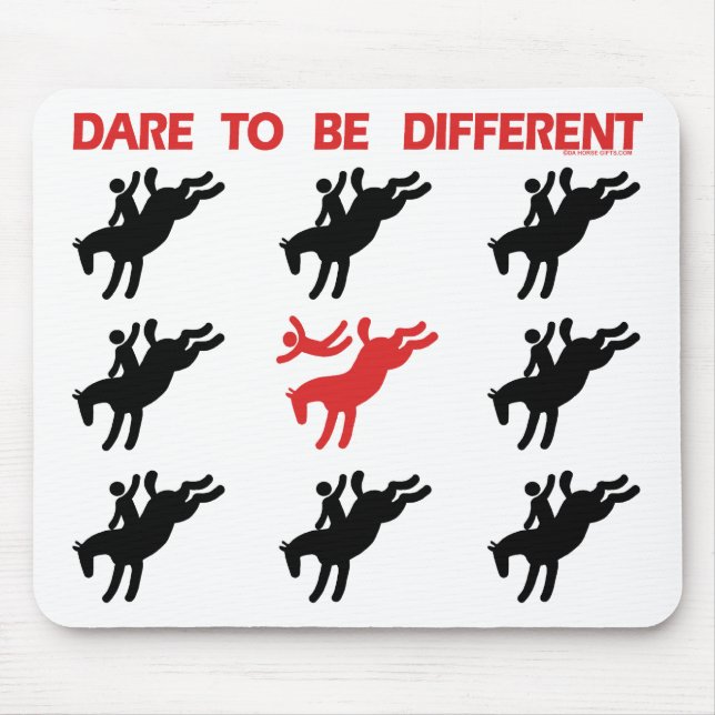 Seien Sie - lustiges PferdeSprichwort Mousepad (Vorne)