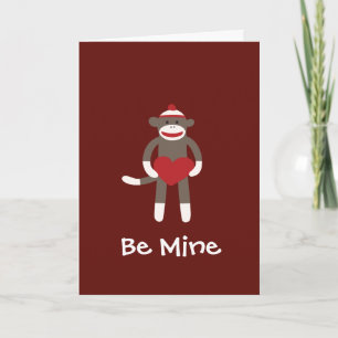 Seien Sie mein Affe-Lieblingskarte Valentine Feiertagskarte