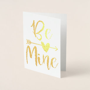 Seien Sie mein Arrow durch das Herz Valentinstag W Folienkarte