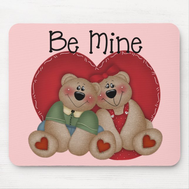 Seien Sie mein Bär Couple Mousepad (Vorne)