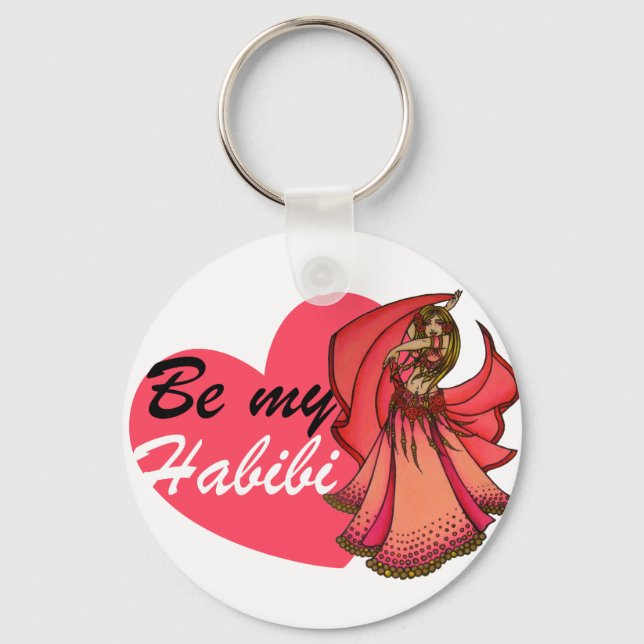Seien Sie mein Bauchdance Habibi Schlüsselkette Schlüsselanhänger (Vorderseite)