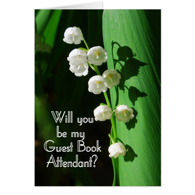Seien Sie mein Gästebuch Attendant Lily of the Val (Vorne)