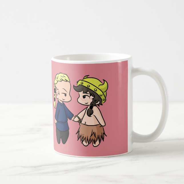 Seien Sie mein kleiner (Viking) Valentinsgruß! Kaffeetasse (Rechts)