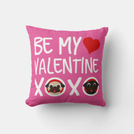 Seien Sie mein Mops-Kissen-Rosa des Valentine-XOXO Kissen