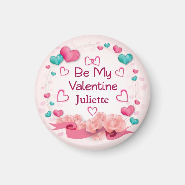 Seien Sie mein Personalisiertes Valentinmagazin Magnet (Vorne)