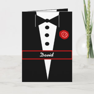 Seien Sie mein Ringträger-INDIVIDUELLE NAME Tux un Einladung