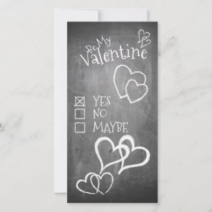 Seien Sie mein Valentin auf Kreidebrett