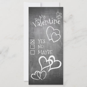 Seien Sie mein Valentin auf Kreidebrett