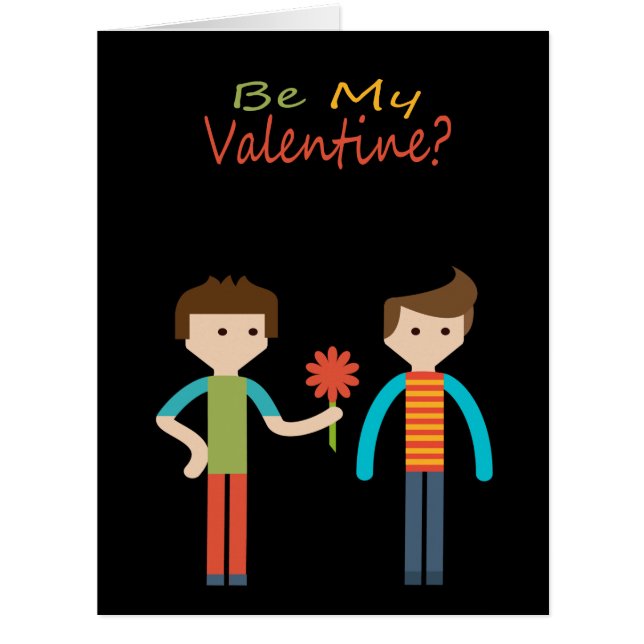 Seien Sie mein Valentine Gay Themed (Vorderseite)