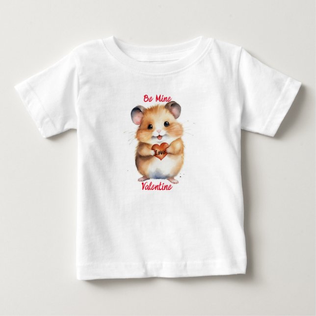 Seien Sie mein Valentine Hamster T - Shirt für Bab (Vorderseite)