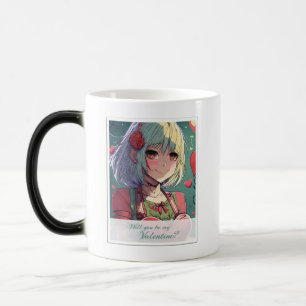 Seien Sie mein Valentine im Manga Style 33420 Verwandlungstasse