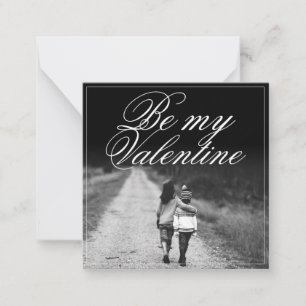 Seien Sie mein Valentine - Seite an Seite Mitteilungskarte