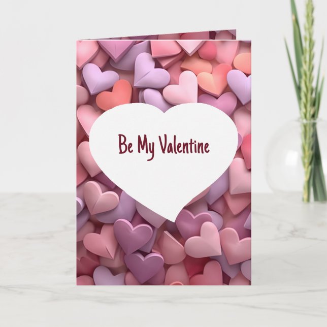 Seien Sie mein Valentine, Sie sind mein Liebling Karte (Vorderseite)