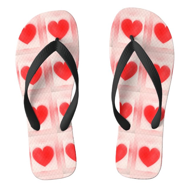 Seien Sie mein Valentiner Herz Flip Flops (Fußbett)