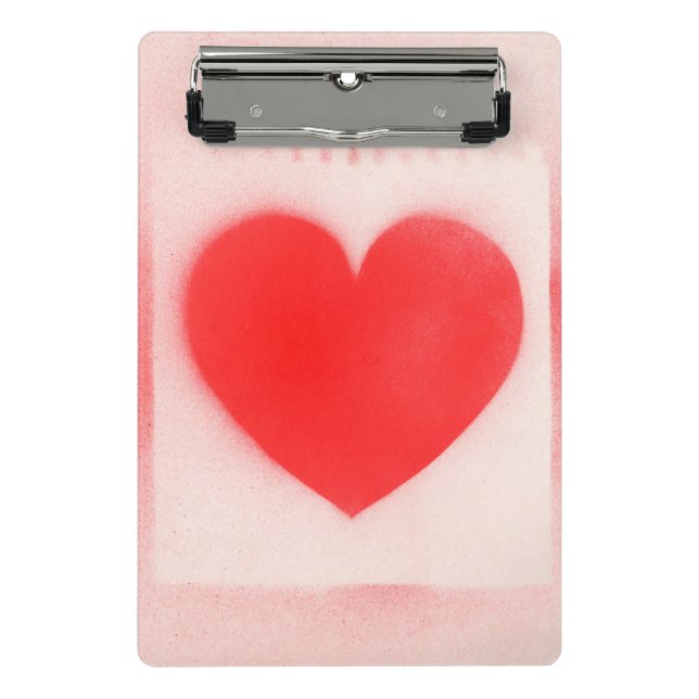 Seien Sie mein Valentiner Herz Mini Klemmbrett (Vorderseite)