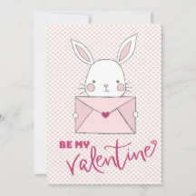 Seien Sie mein Valentinisches Weißes Kaninchen, ro