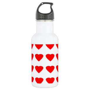 Seien Sie mein Valentinsgruß-Herzen 36Red Transp Trinkflasche