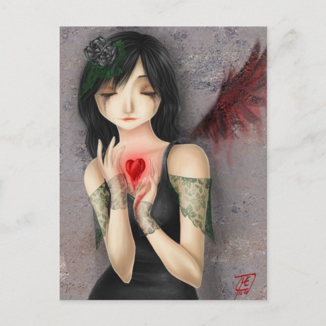 Seien Sie mein Valentinsgruß - Postkarte (Vorderseite)