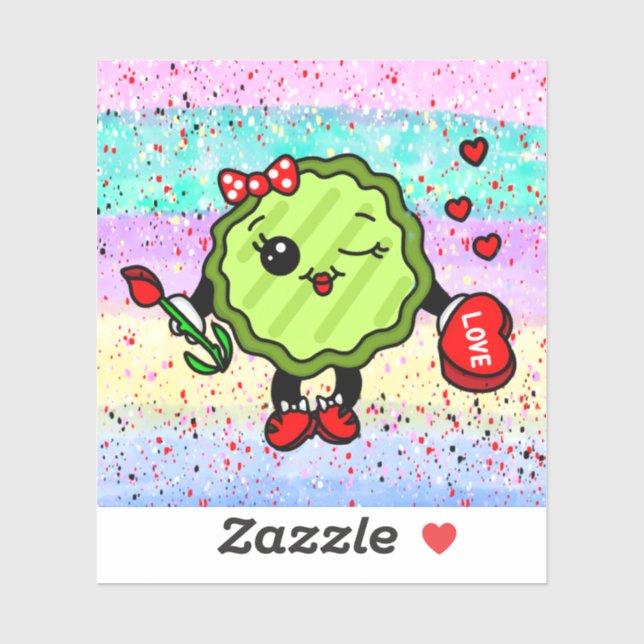 Seien Sie mein Valentinstag-Picknick Aufkleber (Blatt)