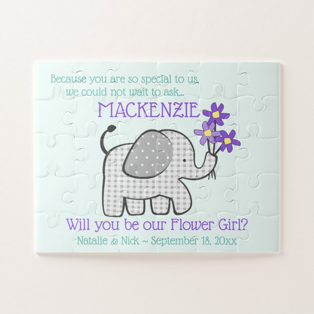 Seien Sie meine Blumenmädchen-Frage (Horizontal)