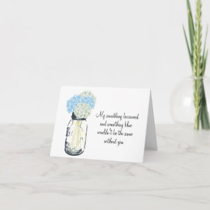 Seien Sie meine Bridesmaid - Mason Jar Hydrangea B Einladung