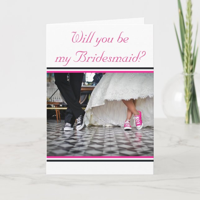 Seien Sie meine Einladung an Bridesmaid (Vorderseite)