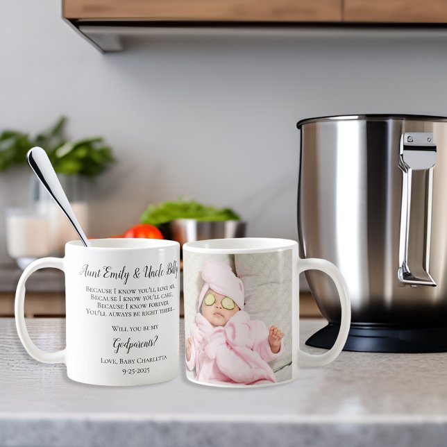 Seien Sie meine Eltern Vorschlag Foto einladen Kaffeetasse (Von Creator hochgeladen)