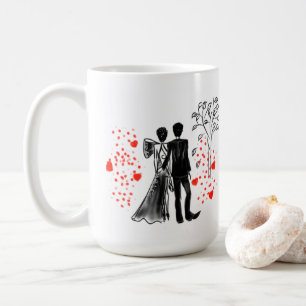 Seien Sie meine Liebe Black Couple Art Classic Tas Kaffeetasse
