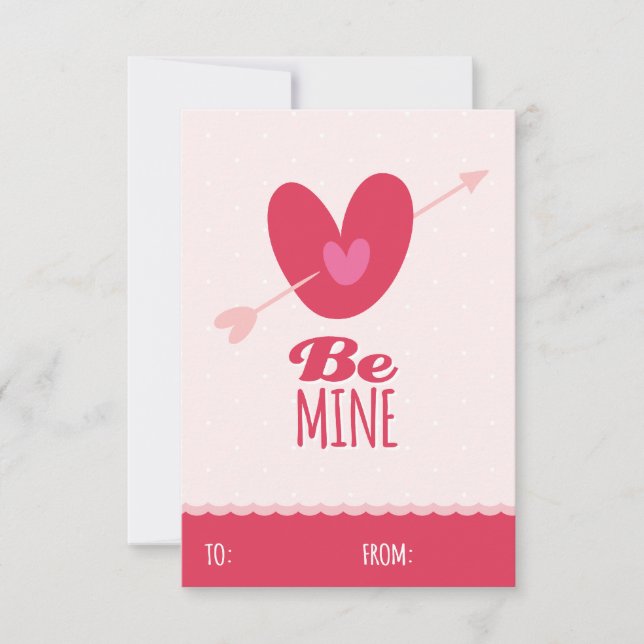 Seien Sie meine Liebe Klassenschule Kinder Valenti Einladung (Vorderseite)