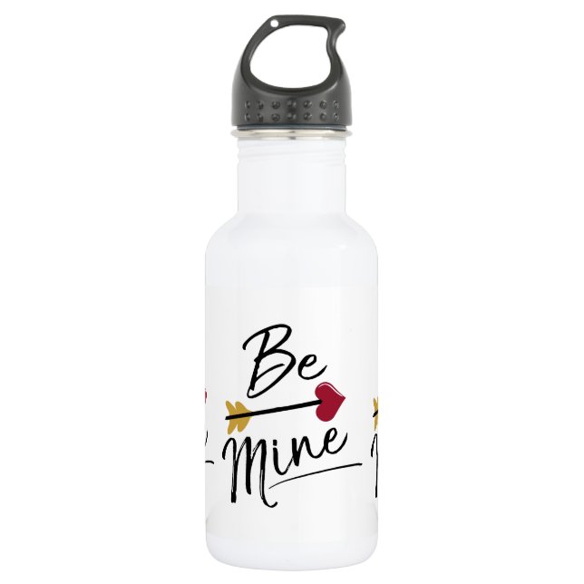 Seien Sie meine Niedlichen Valentine Edelstahlflasche (Vorderseite)