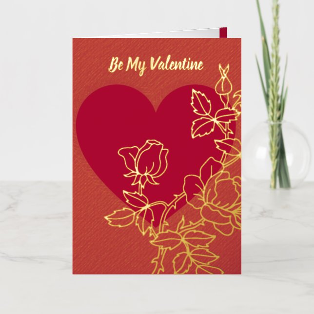 Seien Sie meine Personalisierte Valentinerkarte (Vorderseite)