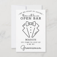 Seien Sie meine Trauzeuge Card - Funny