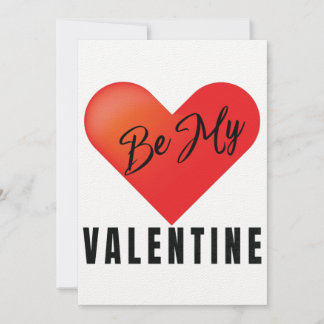 Seien Sie meine Valentine-Grußkarte Einladung