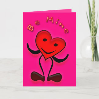 Seien Sie meine Valentine Grußkarte Feiertagskarte