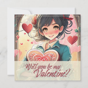 Seien Sie meine Valentine im Manga Style 31470