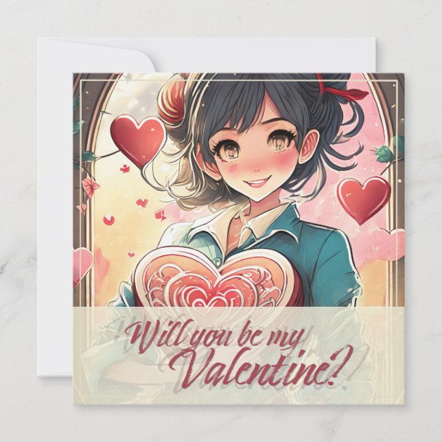 Seien Sie meine Valentine im Manga Style 31470 (Vorderseite)