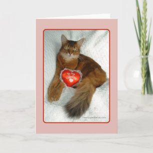 Seien Sie meine Valentine Kitty Card Feiertagskarte