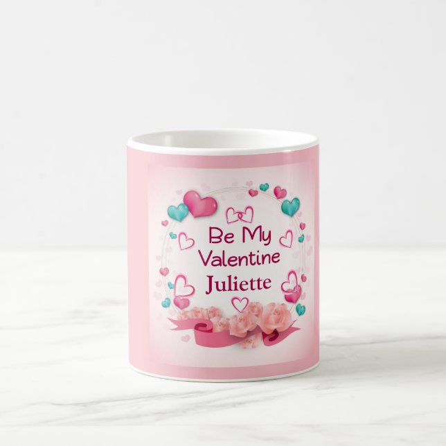 Seien Sie meine Valentine Personalisiert Coffee Ta Kaffeetasse (Mittel)
