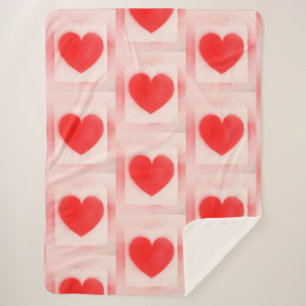 Seien Sie meine Valentine Red heart Note Notebook Sherpadecke