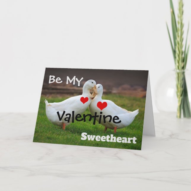Seien Sie meine Valentinerenten Karte (Vorderseite)