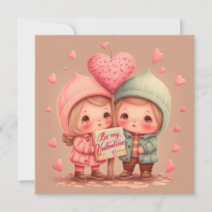 Seien Sie meine Valentinerkarte Einladung