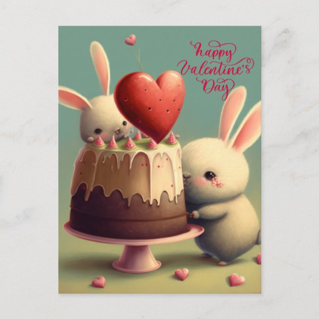 Seien Sie meine Valentinin-Postkarte Postkarte (Vorderseite)