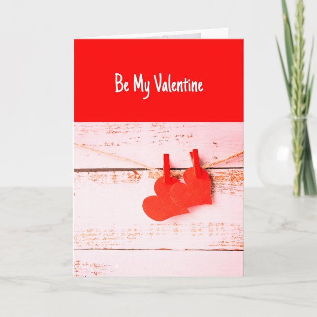 Seien Sie meine Valentinische Liebe, mit der ich m Karte (Vorderseite)