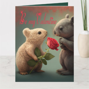 Seien Sie meine Valentinkarte Karte