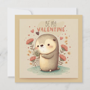 Seien Sie meine Valentinskarte Einladung