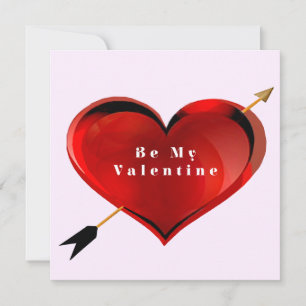 Seien Sie meine Valentinskarte Mitteilungskarte