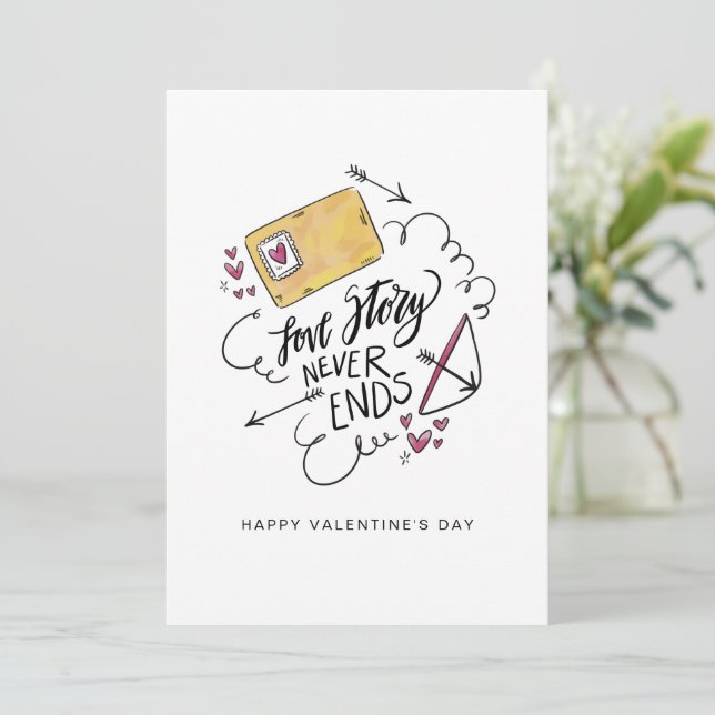 Seien Sie meine Valentinstag-Karte Feiertagskarte (Stehend Vorderseite)